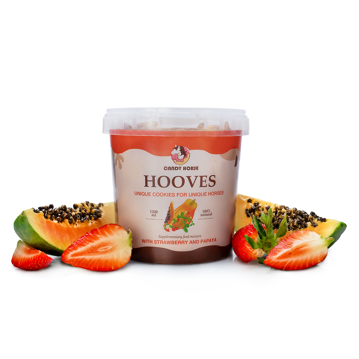 LIMITED EDITION Hooves papaya-wild strawberry I Big box of cookies for horses