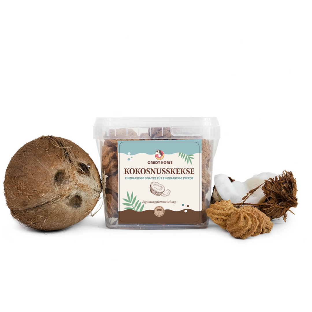 Coconut cookies I Big box of coconut drop cookies for horses