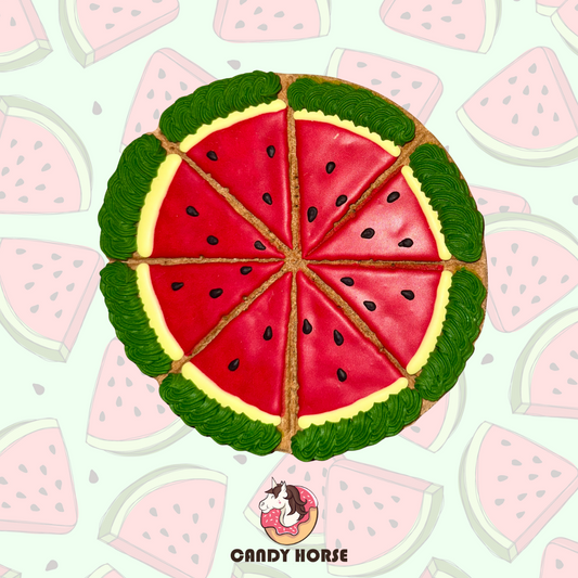 JUNGLE – Limited Edition Watermelon Tart I Hand-decorated royal-icing cookie for horses