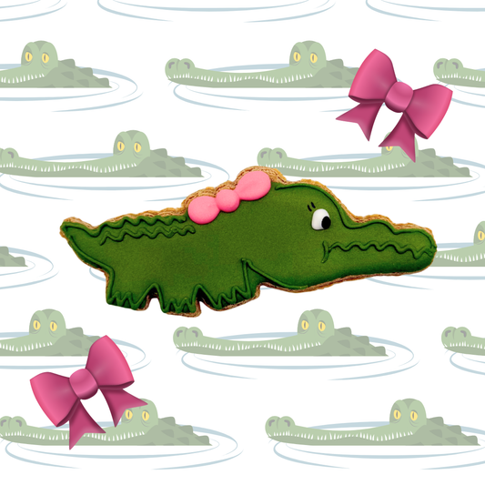 JUNGLE - Limited Edition Iced Horse Cookie I hand-decorated horse treat cookie with CROCODILE motif