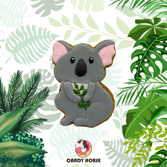 JUNGLE - Limited Edition Iced Horse Cookie I hand-decorated horse treat cookie with KOALA motif