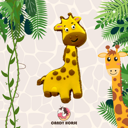 JUNGLE - Limited Edition Iced Horse Cookie I hand-decorated horse treat cookie with GIRAFFE motif